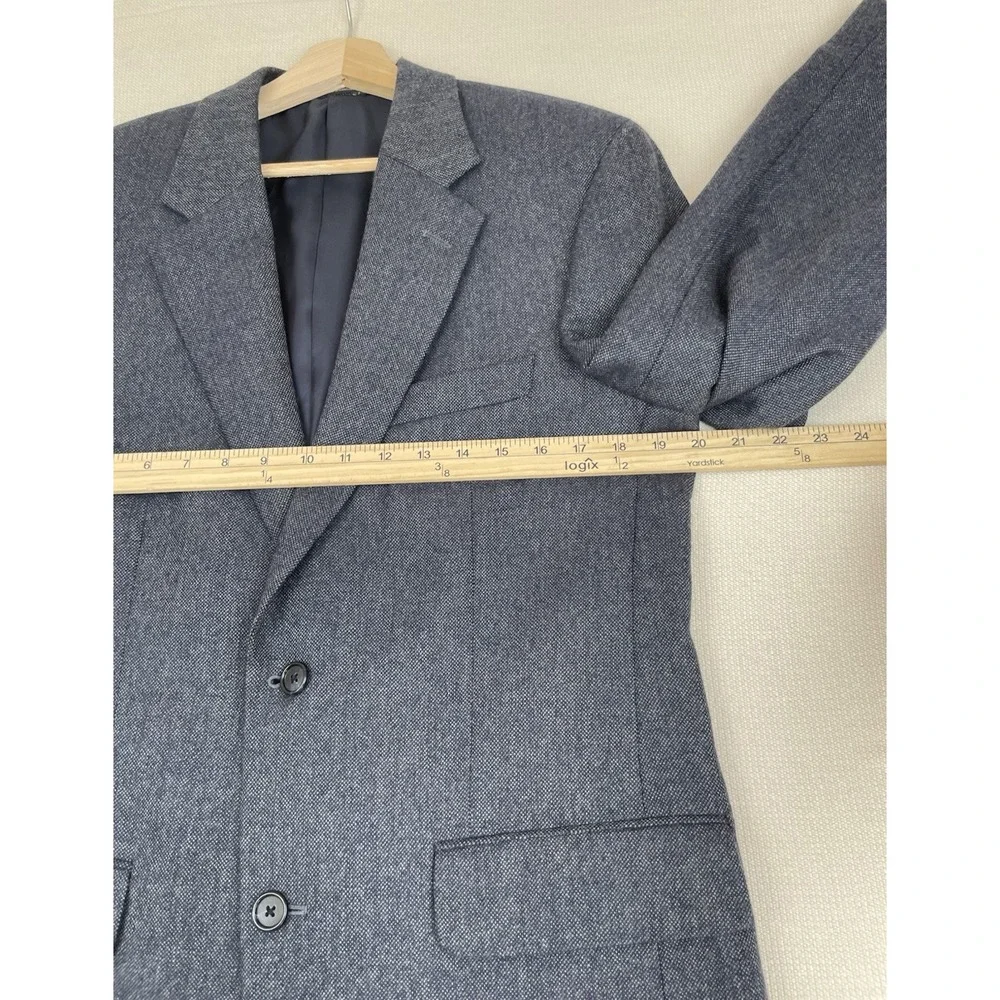 Club Room By Charter Club Wool Cashmere Blazer Blue Size R38 Single‎ Vented